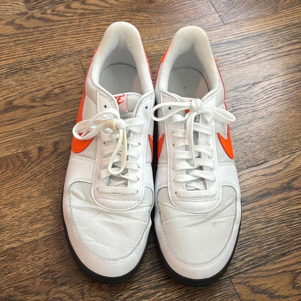 Nike White and Orange Casual Sneakers